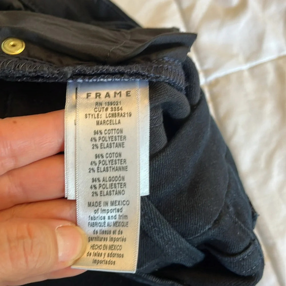 Frame Le Crop Mini Boot Black size 26  Raw Hemline Streetwear Edgy. NWOT - Picture 11 of 17